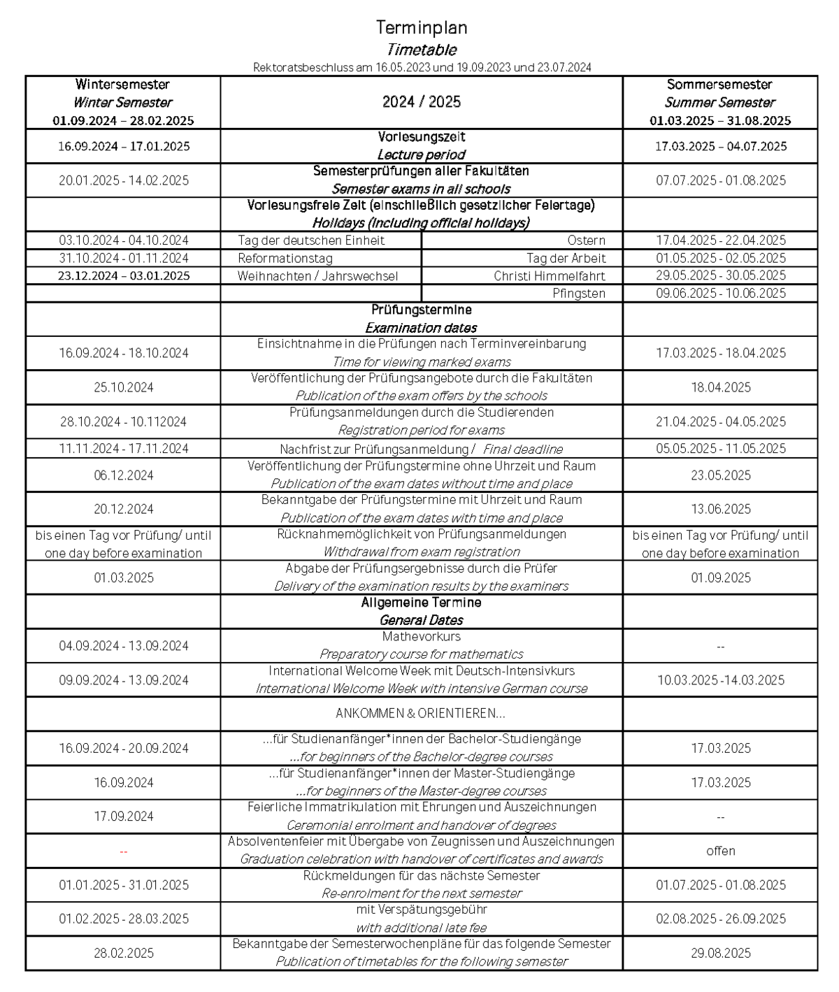 Terminplan Studienjahr2024-25 Stand 2024-07-24